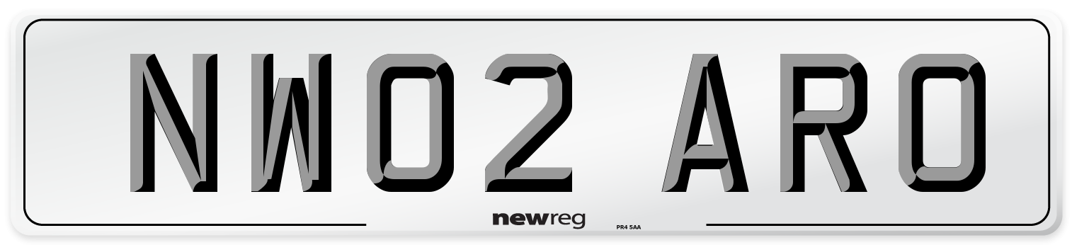 NW02 ARO Number Plate from New Reg